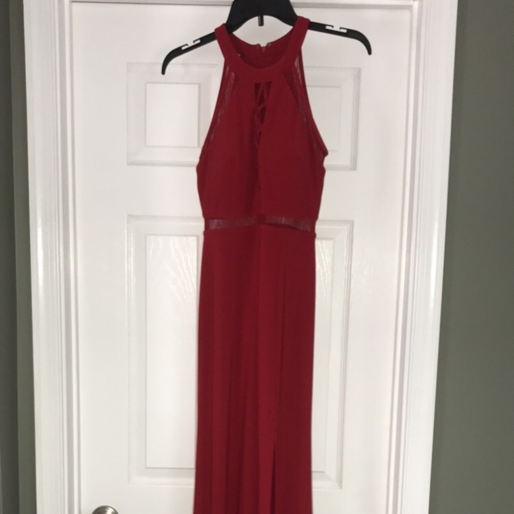 gorgeous red prom dress